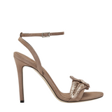 Valeria Praline High-Heel Ankle Cross Sandal