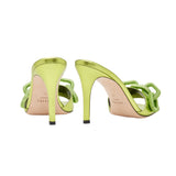 Catena Metallic Green High-Heel Sandal