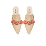 Delphine Natural Flat Sliperette