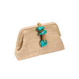 Petra Turquoise Pouch Bag