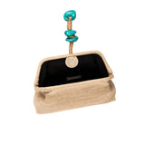 Petra Turquoise Pouch Bag