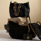 Catena Black Small Shoulder Pouch