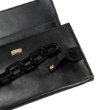 Elegant Catena Black Chain purse featuring a stylish chain detail and sleek leather design.