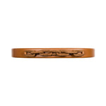 Catena Camello Belt in brown leather with decorative chain design, ideal for stylish outfits and enhancing fashion.