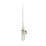 Side view of the Catena Day to Night Off White Bag showcasing its leather strap and elegant top closure.