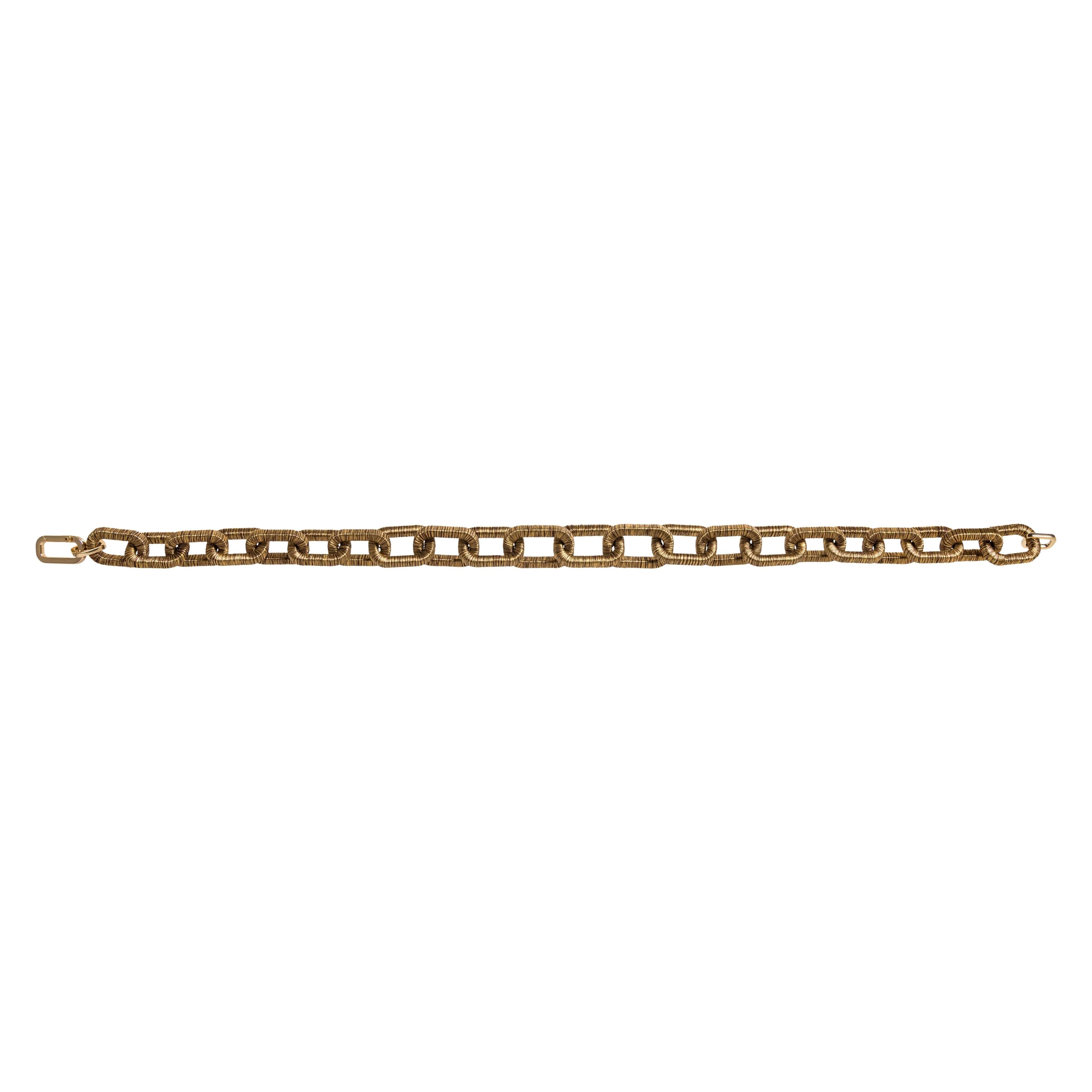 Antique gold Catena necklace with unique link design, perfect for layering and adding elegance to any outfit.