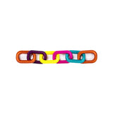 Colorful Catena Rainbow Chain with vibrant links in orange, purple, yellow, pink, and turquoise.