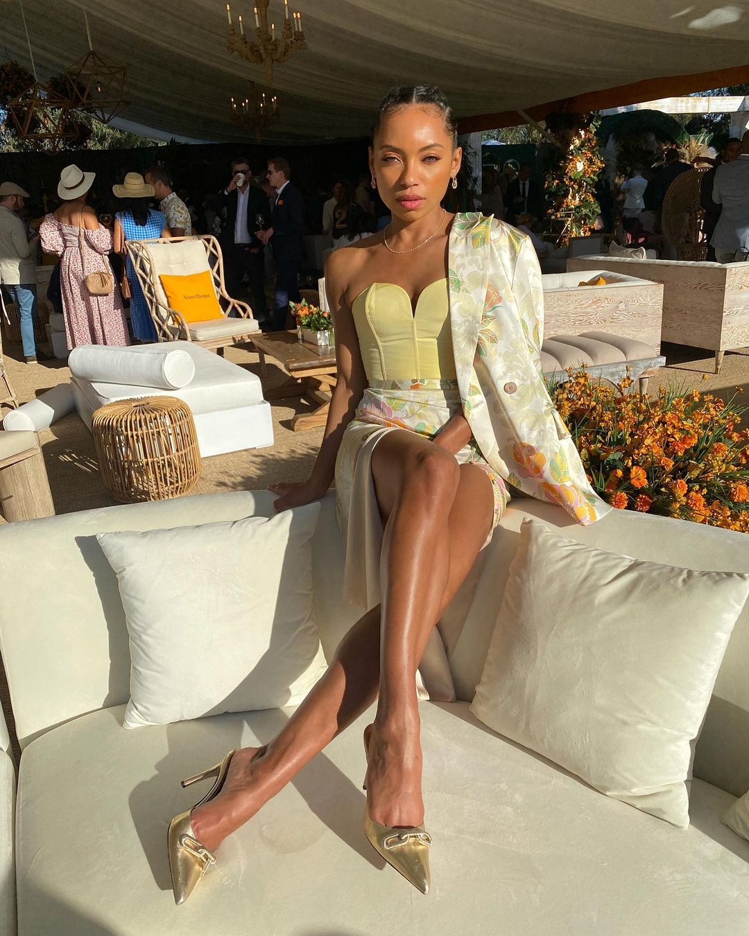 Logan Browning loves her Catena Gold Mules