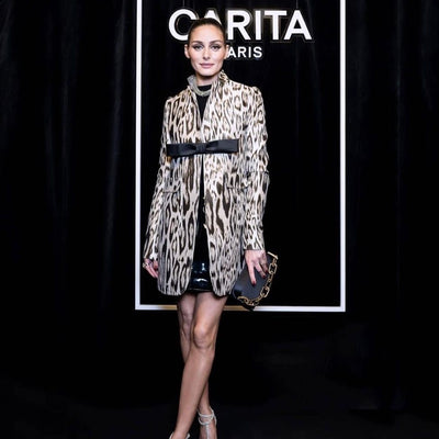 Olivia Palermo with Catena Two-Sided Clutch