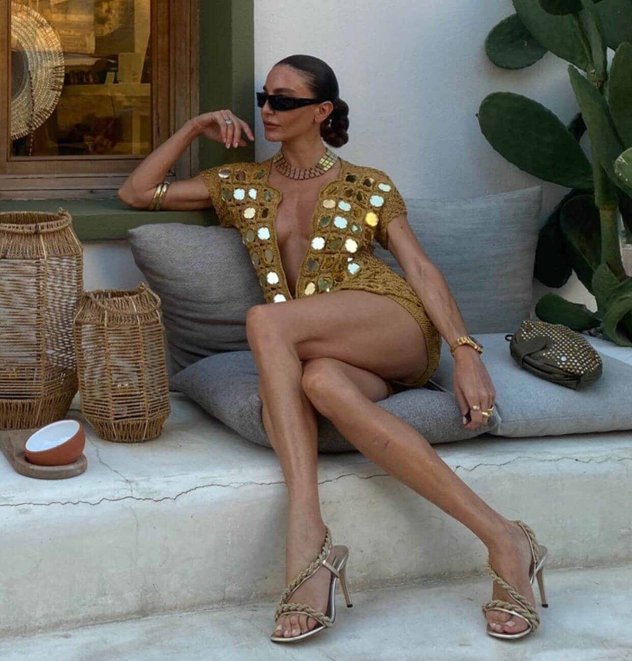 Beautiful Ece Sukan with Roxana High-Heel Sandal