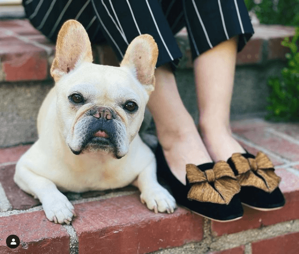 Jill Lincoln with her new Fiocco Moccasins