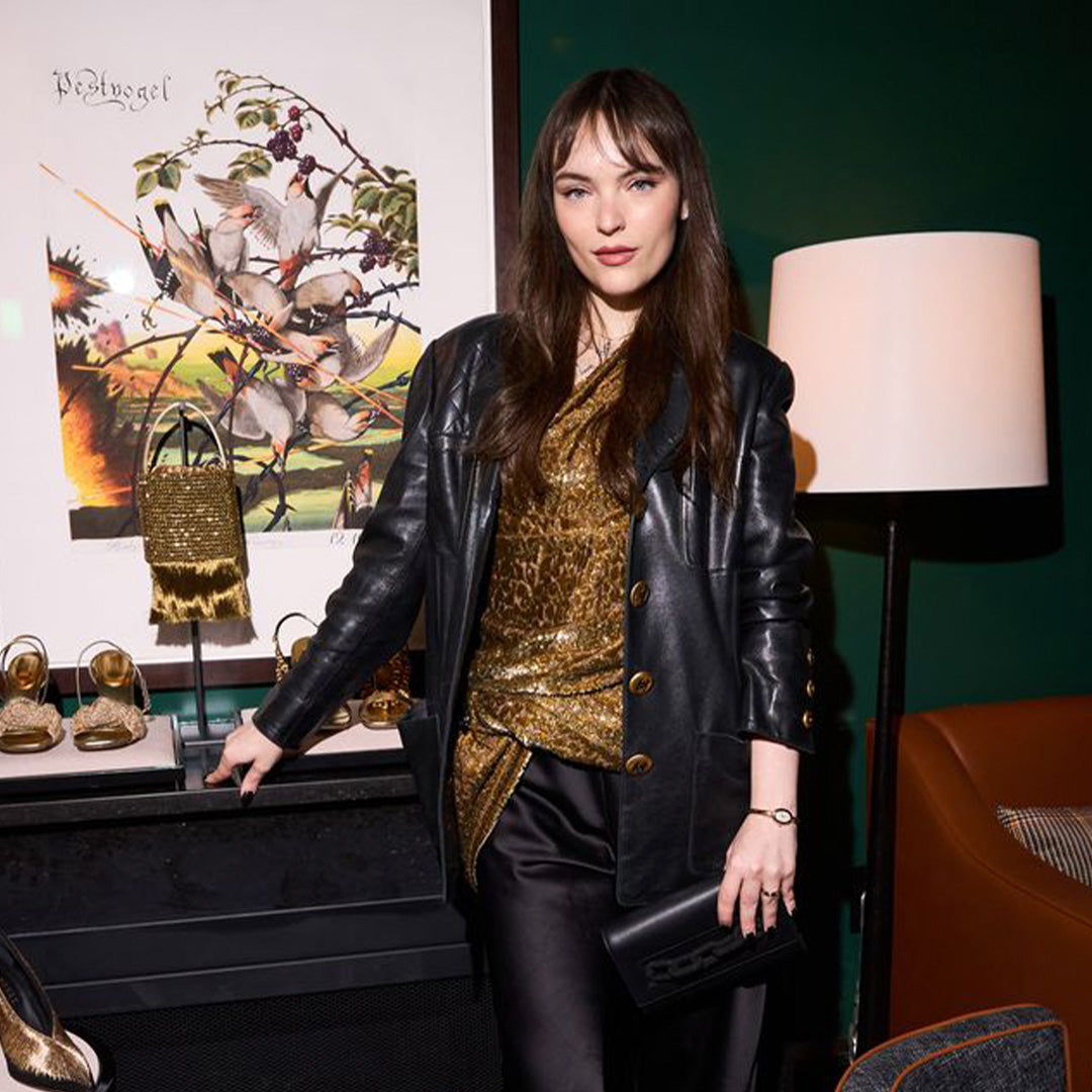 Catena Sandals and Envelope Clutch