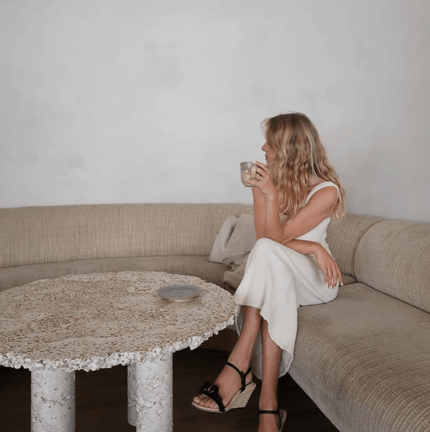 Taylr Anne Castro wearing Serena Uziyel Melita Wedge Sandals
