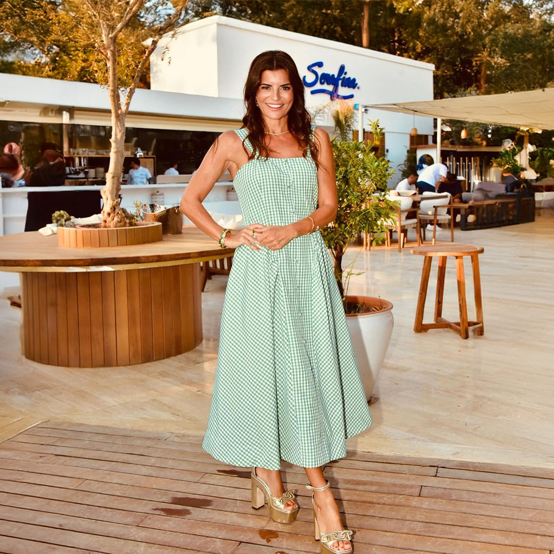 Ece Vahapoğlu with Catena Platform Sandal