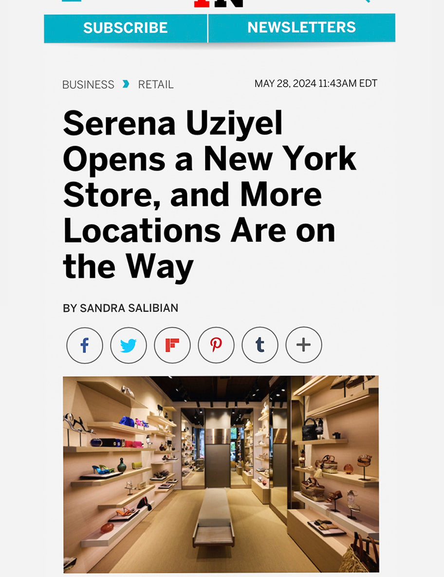 Serena Uziyel Broome Store is featured in Footwear News