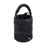 Almeria Black Large Bucket Bag