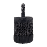 Almeria Black Large Bucket Bag