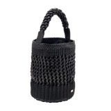 Almeria Black Large Bucket Bag
