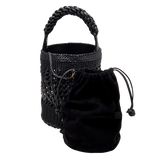 Almeria Black Large Bucket Bag