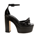 Catena Black Platform Ankle Sandal