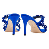 Catena Notte Sapphire High-Heel Two Strap Sandal