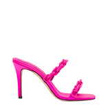 Catena Notte Fuchsia High-Heel Two Strap Sandal