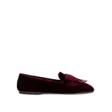 Fiocco Burgundy Flat Moccasin