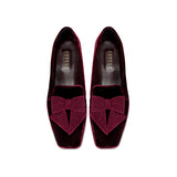 Fiocco Burgundy Flat Moccasin