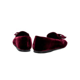 Fiocco Burgundy Flat Moccasin