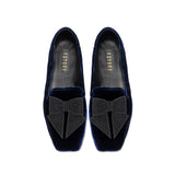 Fiocco Navy Flat Moccasin