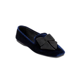 Fiocco Navy Flat Moccasin