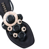 Alessa Black Ankle Toe Sandal