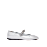 Catena Notte Silver & Glam Flat Ballerina