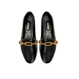 Catena Black Flat Loafer