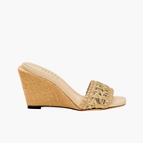 Almeria Nude Wedge Sandal