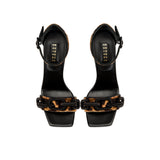 Catena Leopard & Black Ankle Sandal