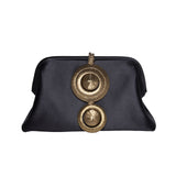 Lia Black & Gold Pouch Bag