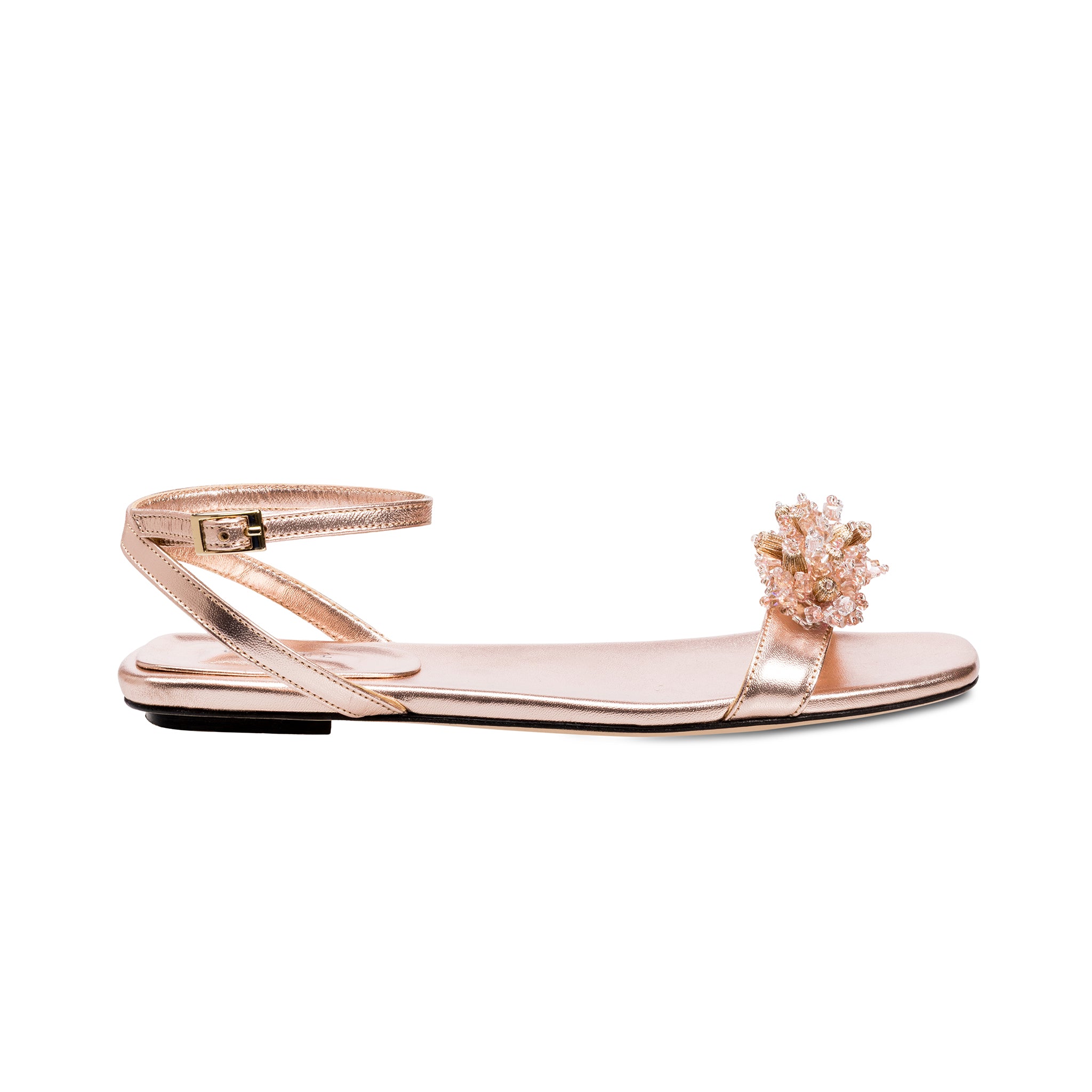 Blush Crystal 10MM Ankle Cross Sandal