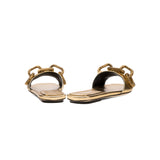 Catena Gold Flat Sandal