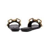 Catena Black Flat Sandal