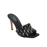 Aurnia Black & Gold High-Heel Sandal