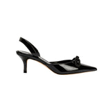 Catena Black Mid-Heel Slingback Pump