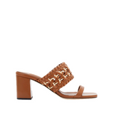 Almeria Camello Block Strap Sandal