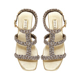 Ronda Gold & Antique Silver Gladiator Sandal