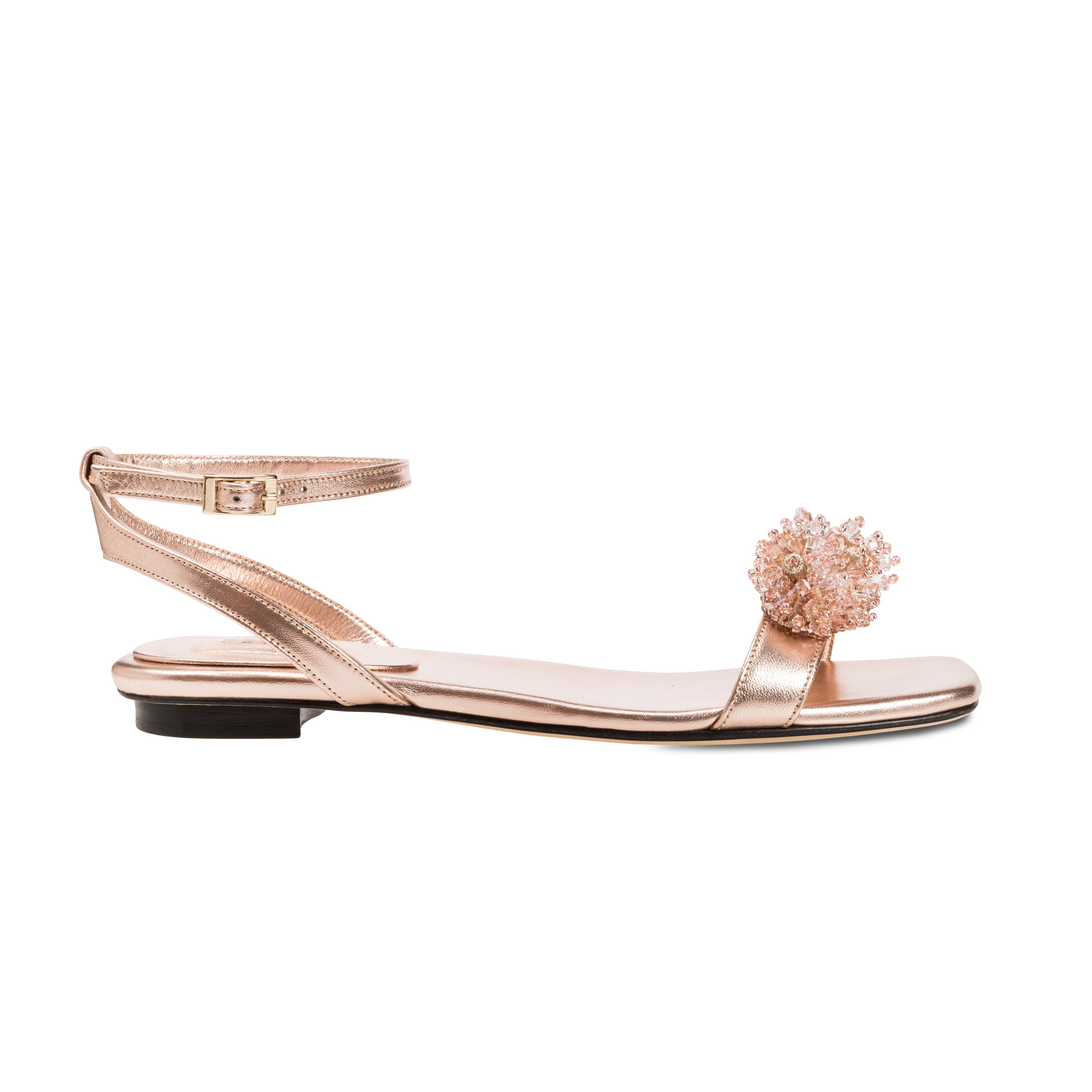 Blush Crystal 10MM Ankle Cross Sandal