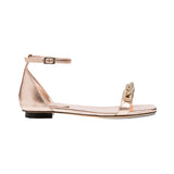Catena Notte Blush  Mettalic Ankle Cross Sandal