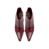 Catena Burgundy High-Heel Ankle Boot