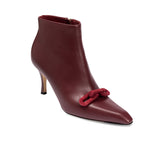 Catena Burgundy High-Heel Ankle Boot