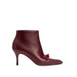 Catena Burgundy High-Heel Ankle Boot