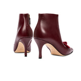 Catena Burgundy High-Heel Ankle Boot